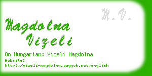 magdolna vizeli business card